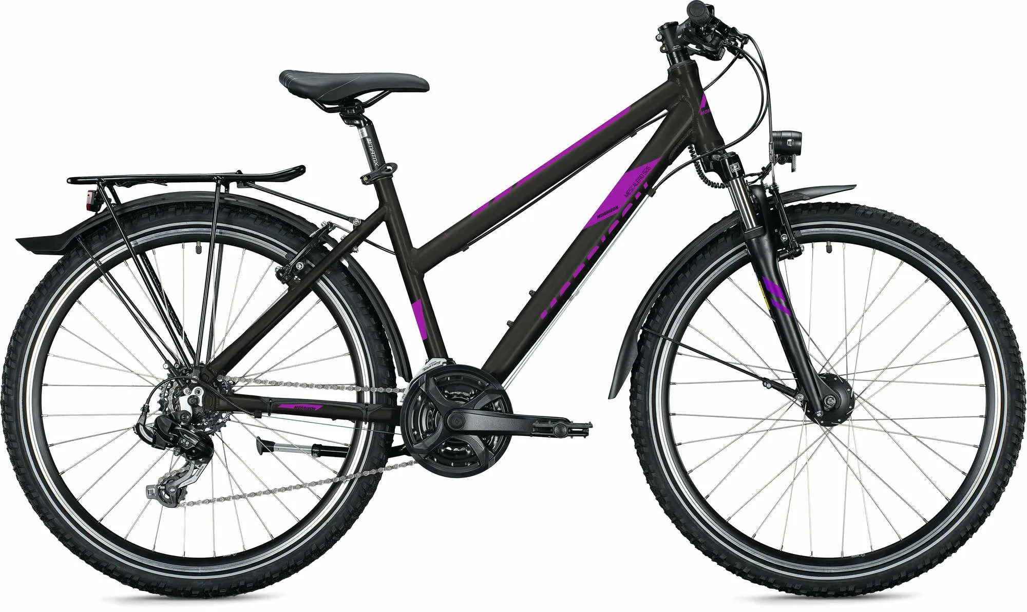 Morrison MESCALERO S26 anthracite/pink, glossy 26" Trapez, Anthrazit, 48cm Morrison MESCALERO S26 anthracite/pink, glossy 26" Trapez, Anthrazit, 48cm