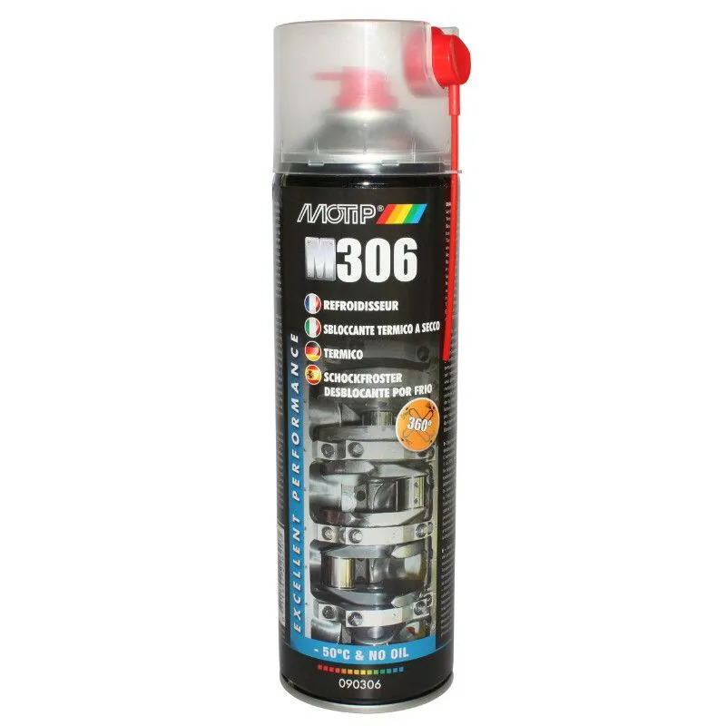 Motip Degrippant Bauteilkühler löst Verbindungen durch plötzlichen Temperaturabfall -50°c M306 Spay Unisex, schwarz, 500ml Motip Degrippant Bauteilkühler löst Verbindungen durch plötzlichen Temperaturabfall -50°c M306 Spay Unisex, schwarz, 500ml