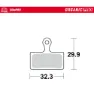 Moto-master 730433 Shimano G Type Organische Scheibenbremsbeläge, Grey, One Size
