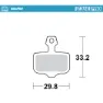 Moto-master 730646 Avid 2-piston Sinterbremsbeläge, Grey, One Size