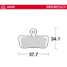 Moto-master 730833 Sram 4-piston Organische Scheibenbremsbeläge, Grey, One Size