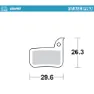 Moto-master 731746 Sram Sinterbremsbeläge, Grey, One Size