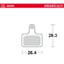 Moto-master 731833 Shimano K Type Organische Scheibenbremsbeläge, Grey, One Size