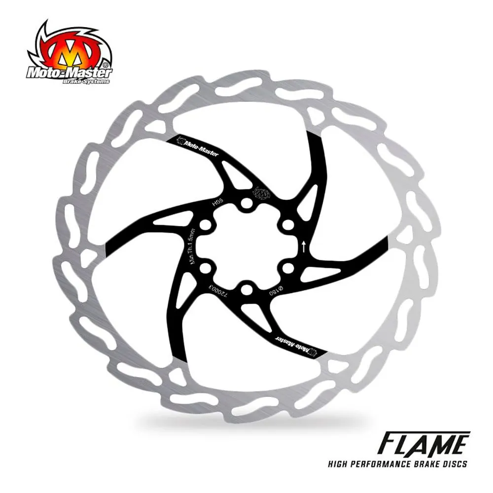 Moto-master Flame Bremsscheibe, Silver, 160mm Moto-master Flame Bremsscheibe, Silver, 160mm