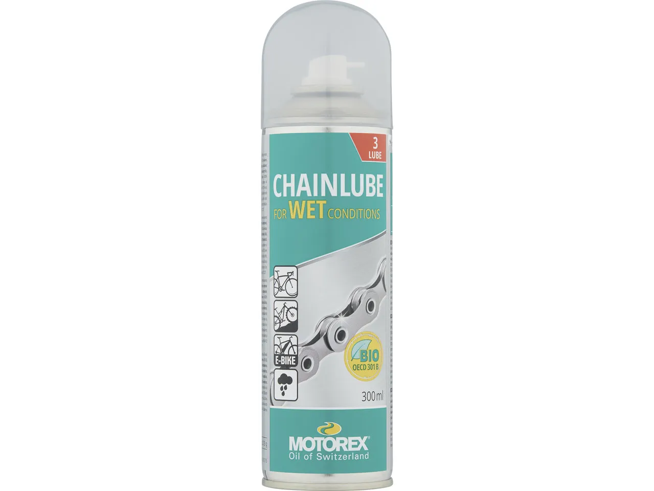 Motorex Chainlube WET Conditions Spray Kettenöl, Sprühdose, 300ml