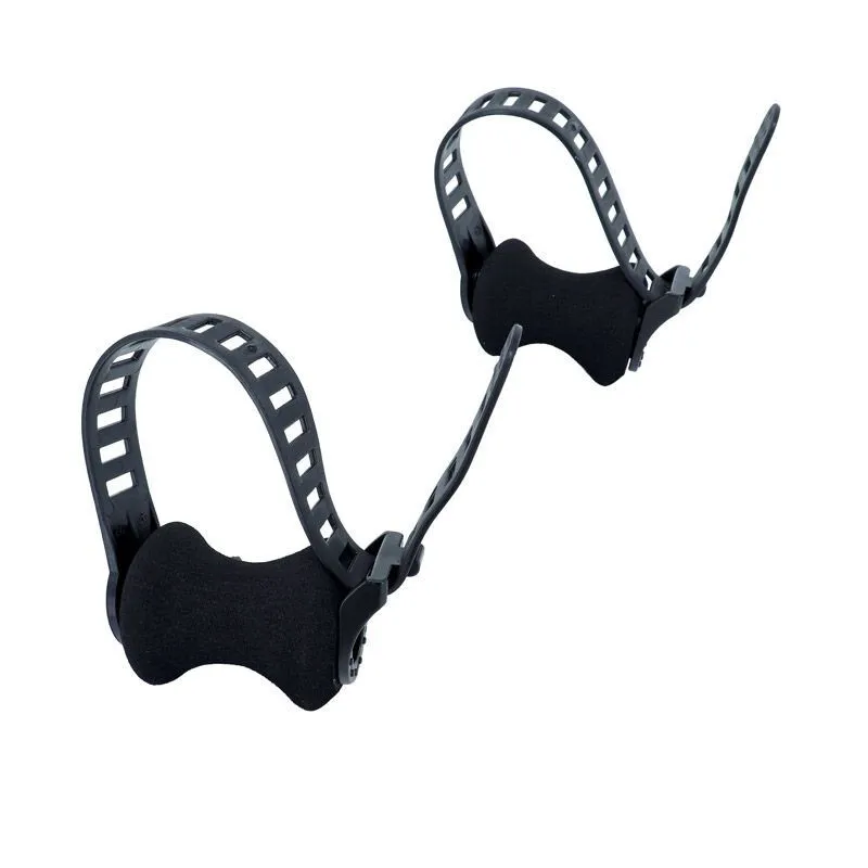 MOTTEZ Paar Halterungsriemen mit Schaumstoffauflage für Kunststoffrohr Unisex, schwarz, 25mm MOTTEZ Paar Halterungsriemen mit Schaumstoffauflage für Kunststoffrohr Unisex, schwarz, 25mm