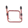 MOTTEZ Wandhalterung für 2 Fahrräder, klappbar Unisex, rot, 44 x 52 x 30cm