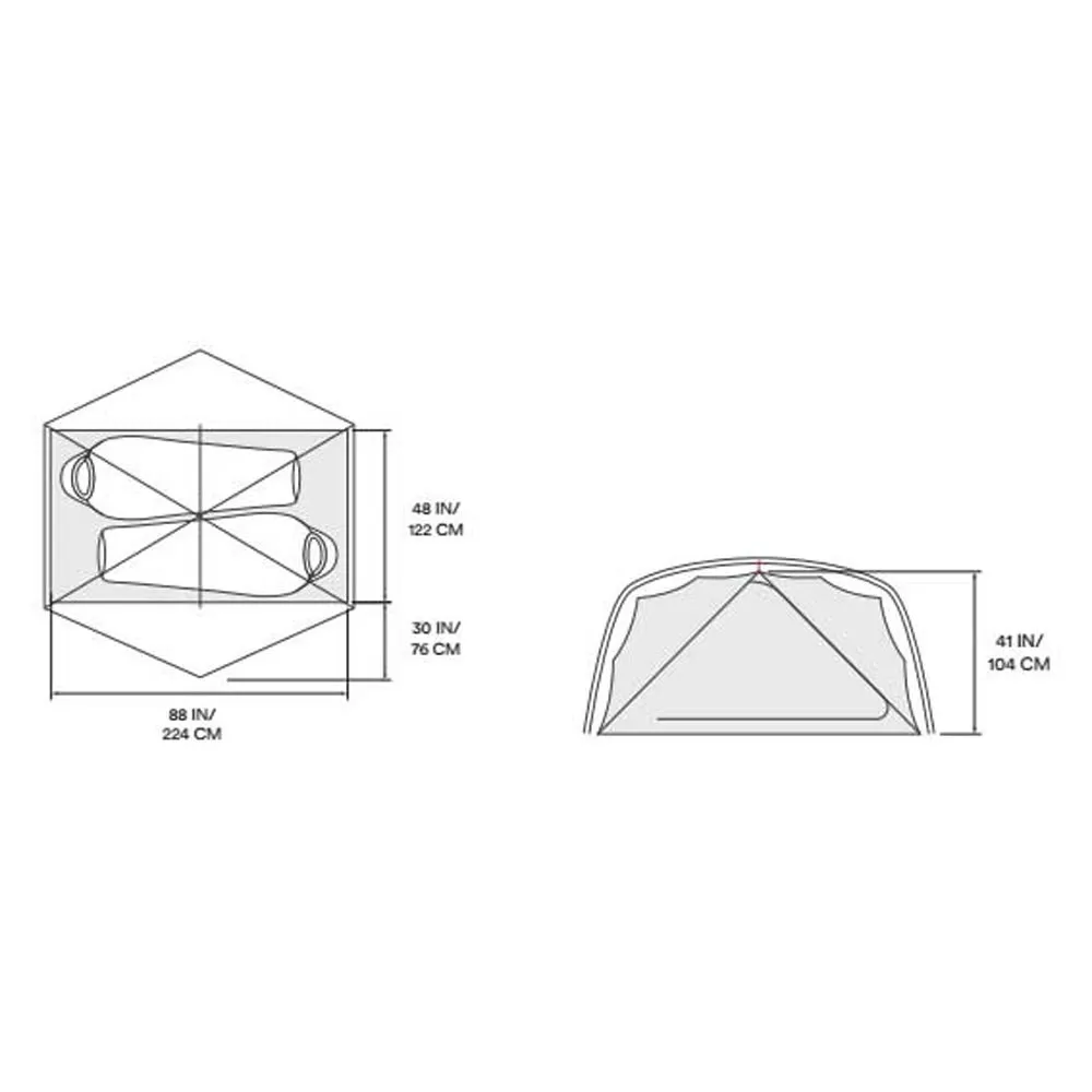 Mountain Hardwear Aspect 2p Zelt, Grey ice, 2PL Mountain Hardwear Aspect 2p Zelt, Grey ice, 2PL