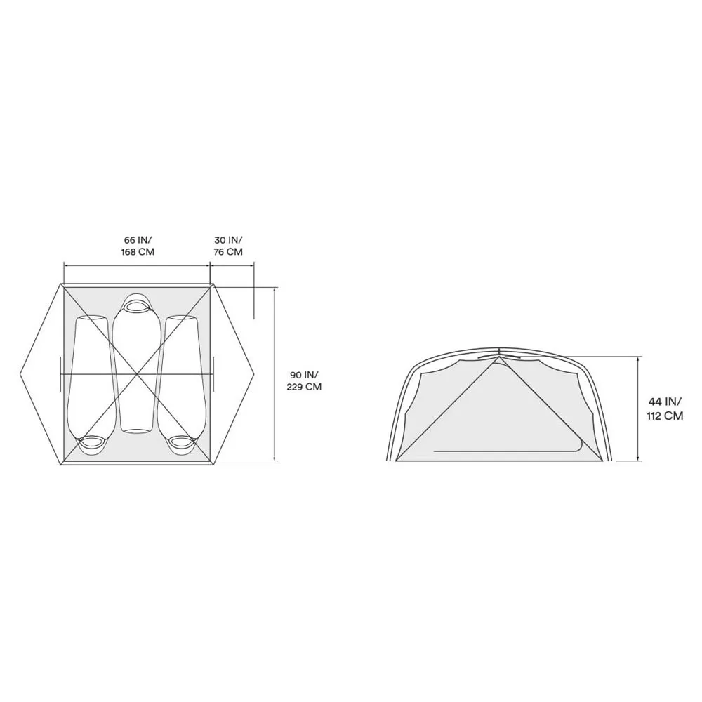 Mountain Hardwear Aspect 3p Zelt, Grey ice, 3PL Mountain Hardwear Aspect 3p Zelt, Grey ice, 3PL