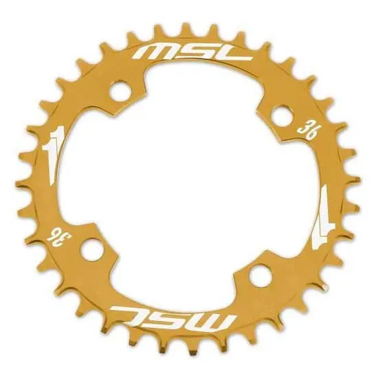 MSC BIKES 4b 104 Bcd Kettenblatt, Gold, 36t MSC BIKES 4b 104 Bcd Kettenblatt, Gold, 36t