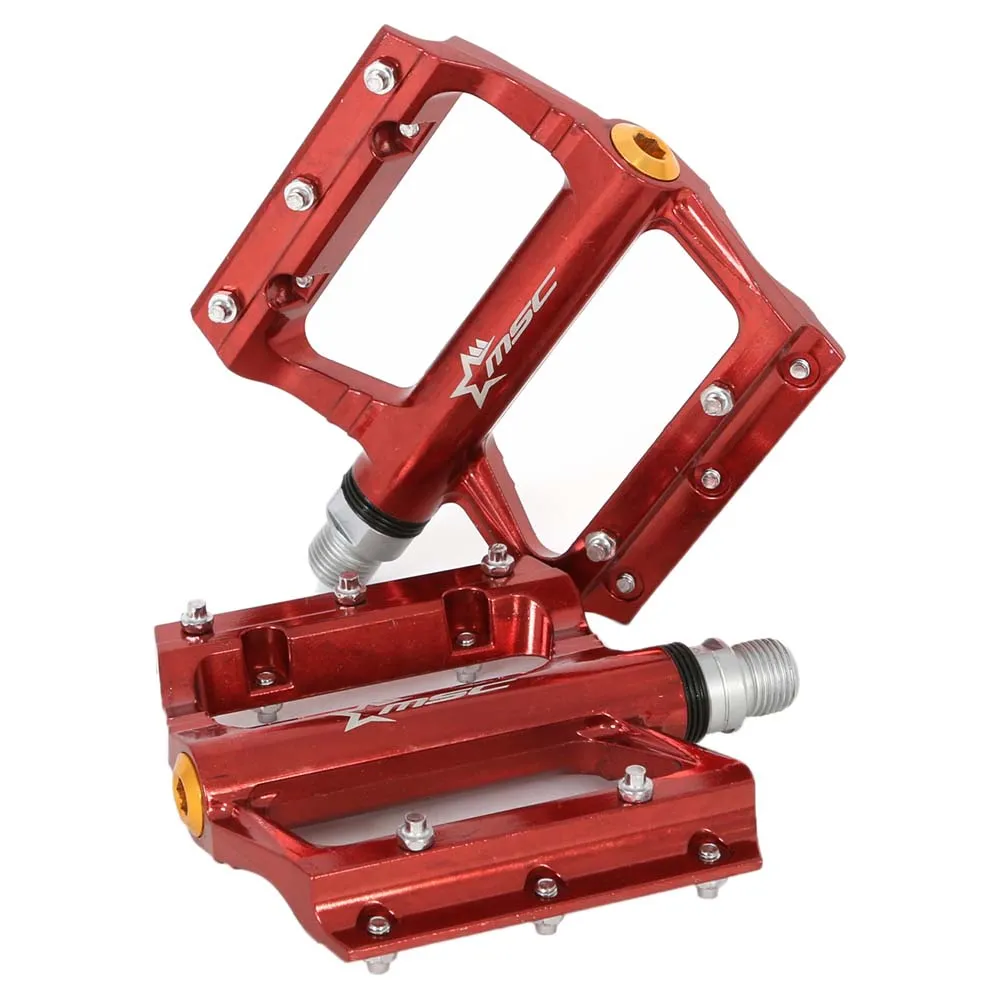 MSC BIKES Alu Plataform Crmo Pedale, Red, One Size MSC BIKES Alu Plataform Crmo Pedale, Red, One Size