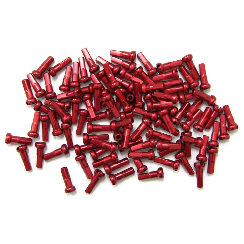 MSC BIKES Alu7075t6 Brustwarzen 100 Einheiten, Red, 2.0 x 12mm MSC BIKES Alu7075t6 Brustwarzen 100 Einheiten, Red, 2.0 x 12mm