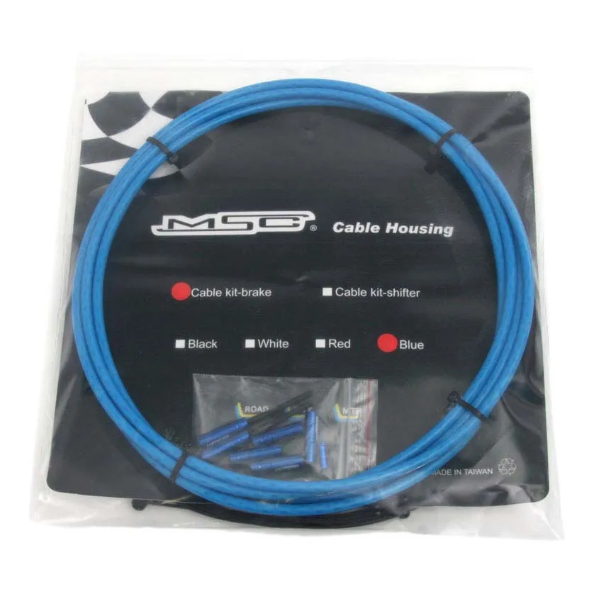 MSC BIKES Aramidic Bremskabel-kit 3 M, Blue, 5mm MSC BIKES Aramidic Bremskabel-kit 3 M, Blue, 5mm