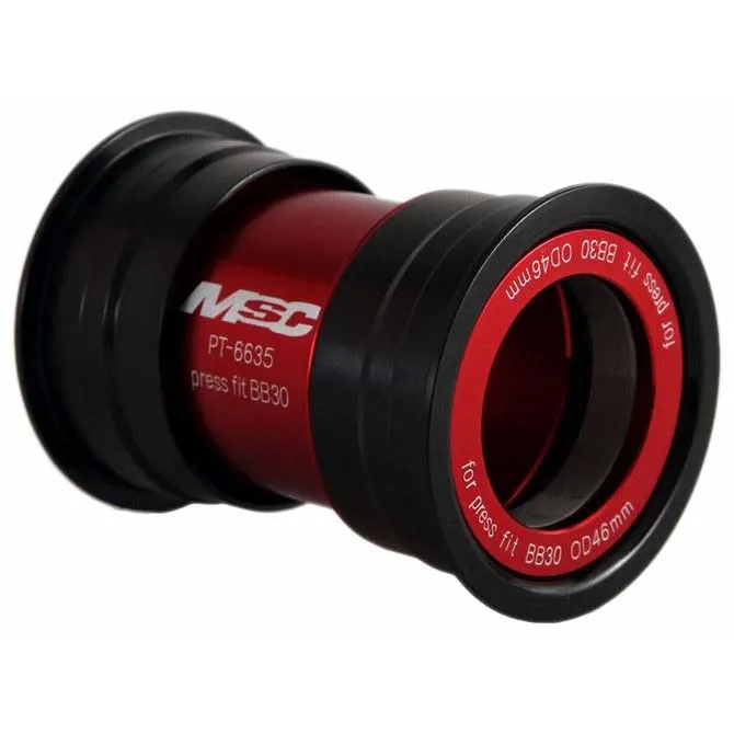 MSC BIKES Bb30 Press Fit Lagerschalen, Red, 68mm MSC BIKES Bb30 Press Fit Lagerschalen, Red, 68mm