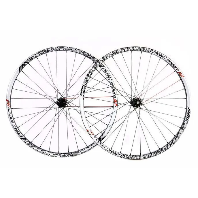 MSC BIKES Enduro Aluminium 27.5´´ Disc Mtb-laufradsatz, White / black, 15 x 100 / 12 x 135mm, Shimano/Sram HG MSC BIKES Enduro Aluminium 27.5´´ Disc Mtb-laufradsatz, White / black, 15 x 100 / 12 x 135mm, Shimano/Sram HG