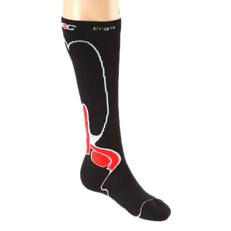 MSC BIKES Ergo Compressive Socken, Black MSC BIKES Ergo Compressive Socken, Black