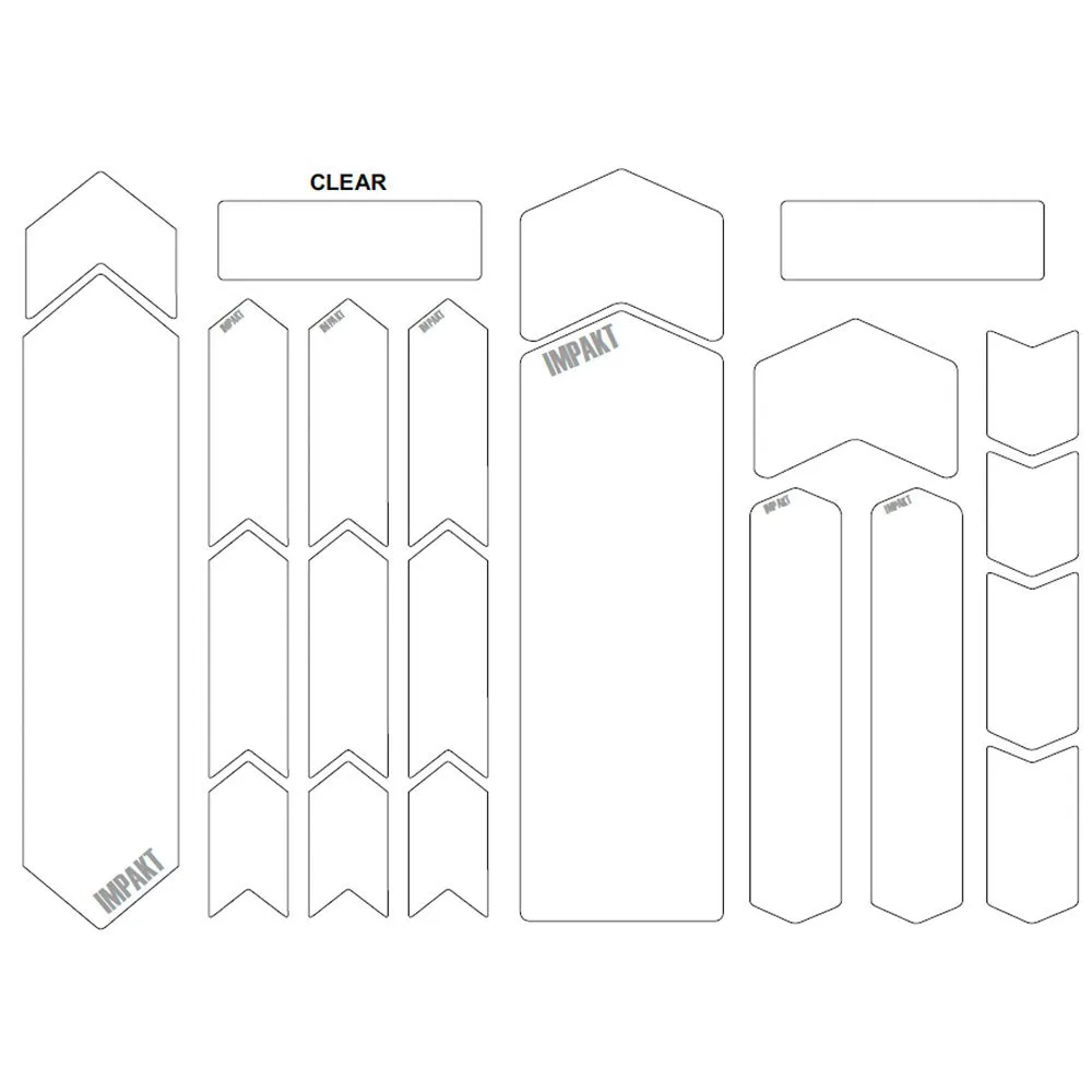 MSC BIKES Impakt 0.3 Mm E-bike Rahmenschutzaufkleber, Clear, One Size MSC BIKES Impakt 0.3 Mm E-bike Rahmenschutzaufkleber, Clear, One Size