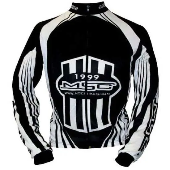 MSC BIKES Langarm-trikot, Black / white, S