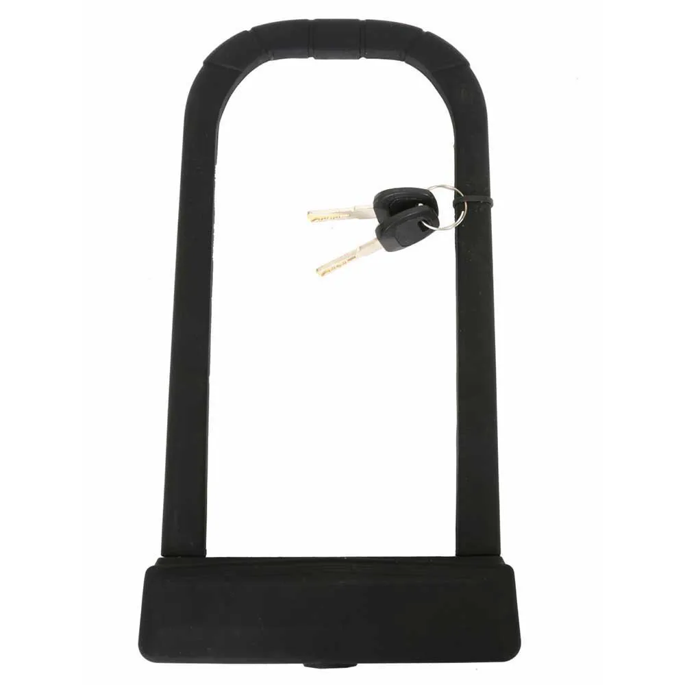 MSC BIKES Silicone Bügelschloss, Black, 150 x 290mm