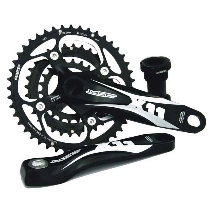MSC BIKES X11 Integrated Kurbelgarnitur, Black / white, 170mm, 44/32-22t MSC BIKES X11 Integrated Kurbelgarnitur, Black / white, 170mm, 44/32-22t