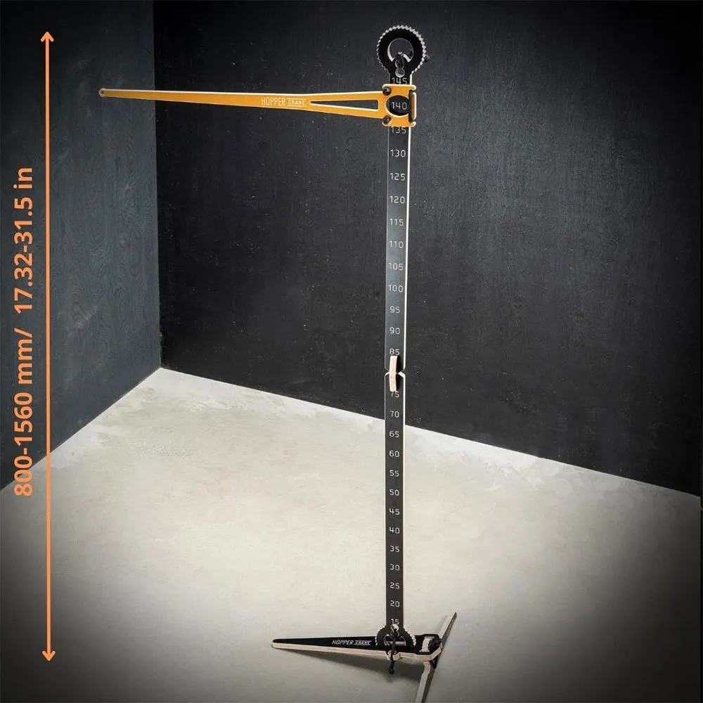 MTB Hopper Handyhalterung Mit Kranich Der über Eine Sternenstange Springt, Black, 150kg MTB Hopper Handyhalterung Mit Kranich Der über Eine Sternenstange Springt, Black, 150kg