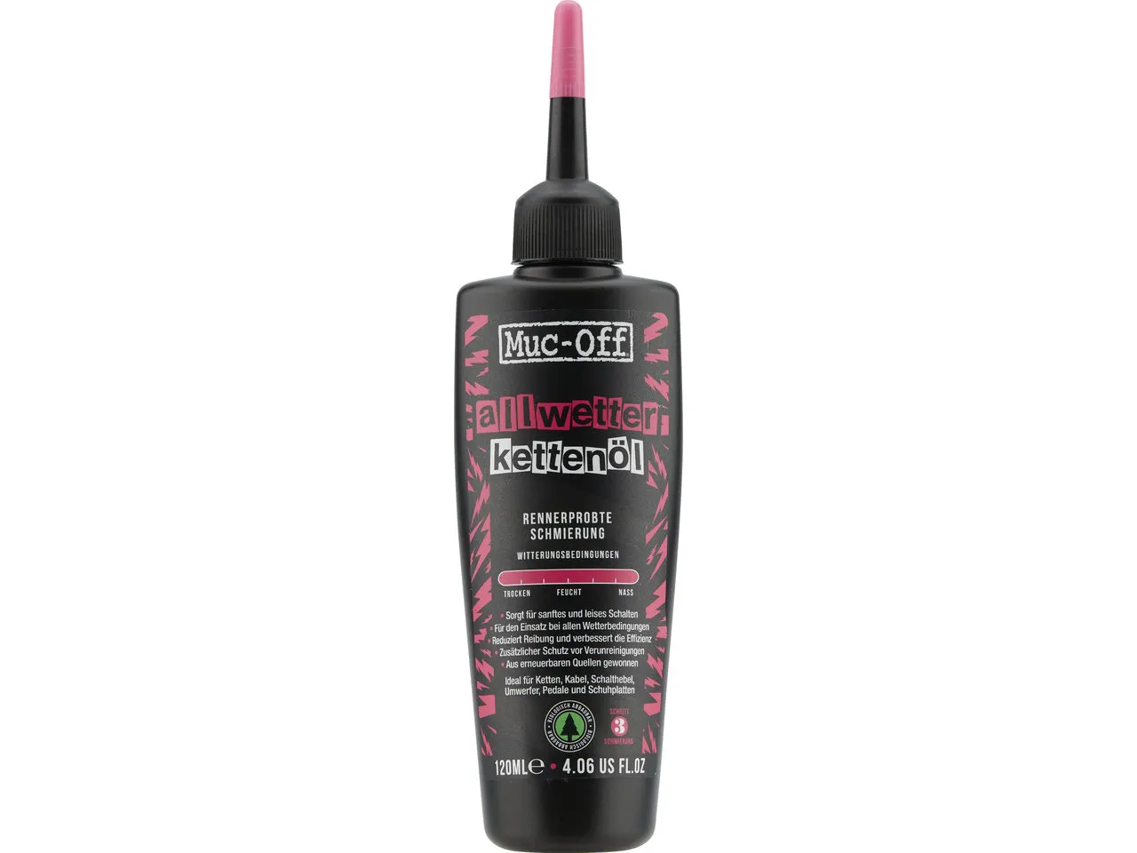 Muc-Off All Weather Lube Kettenöl, Rosa, 120ml Muc-Off All Weather Lube Kettenöl, Rosa, 120ml