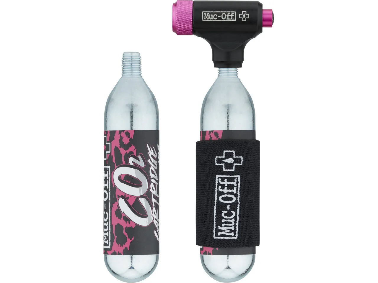 Muc-Off MTB Inflator CO2 Pumpe + 2 x CO2 Kartusche, Black, One Size Muc-Off MTB Inflator CO2 Pumpe + 2 x CO2 Kartusche, Black, One Size
