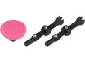 Muc-Off Stealth Tubeless Tag und Ventil Kit, Black-pink, SV 44mm
