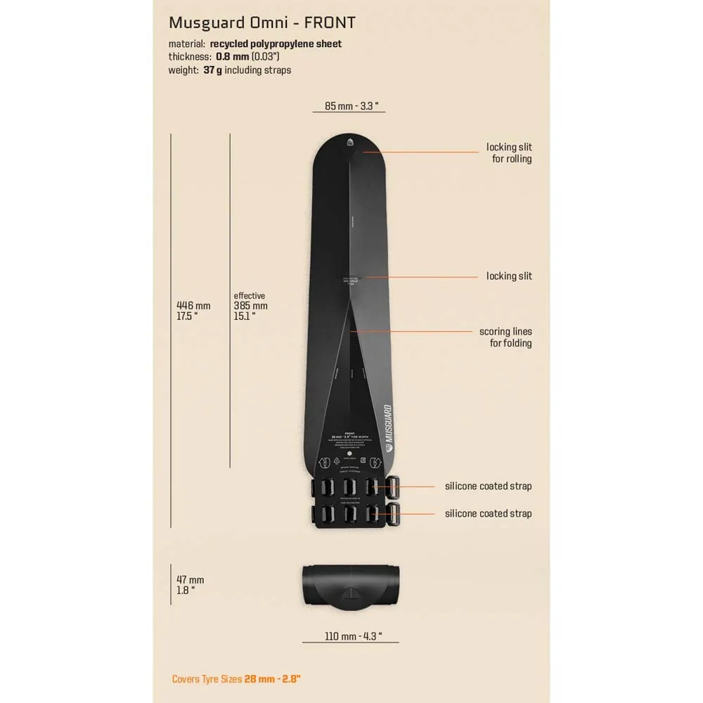 Musguard Omni Wide Schutzblech-set Musguard Omni Wide Schutzblech-set
