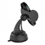 Muvit Auto-handyhalterung Mit Qi-wireless-ladefunktion 5w/7.5w Für Armaturenbrett/windschutzscheibe/lüftungsschlitz 2a 10w, Black, One Size