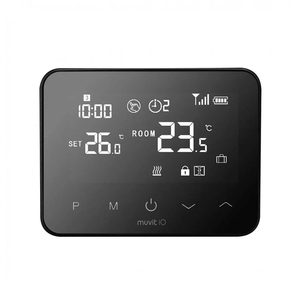 Muvit IO Miosth001 Intelligenter Thermostat, Black, One Size Muvit IO Miosth001 Intelligenter Thermostat, Black, One Size