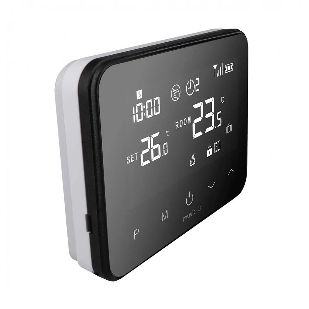 Muvit IO Miosth001 Intelligenter Thermostat, Black, One Size Muvit IO Miosth001 Intelligenter Thermostat, Black, One Size