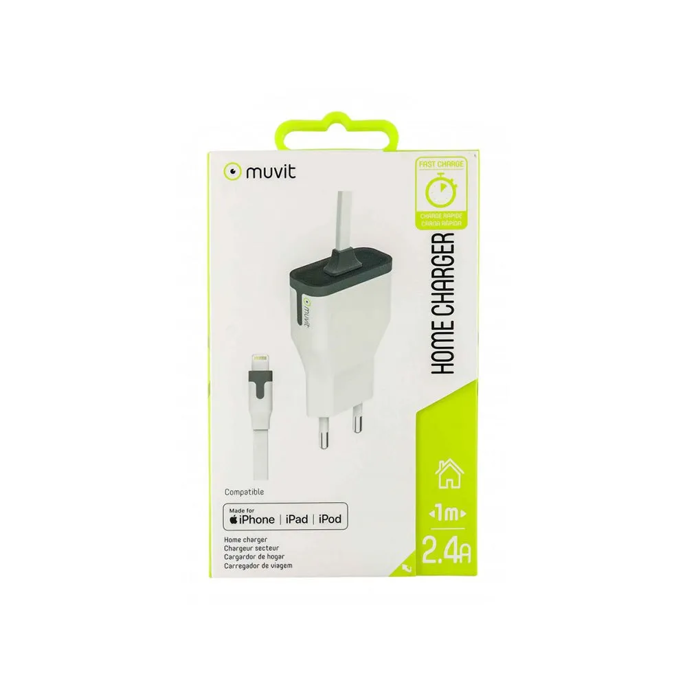 Muvit Travel Apple Lightning Mfi 1m 2.4a Ladegerät