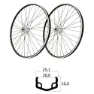 MVtek 24´´ V-brake 6/7s Laufradsatz, Black / silver, 15 x 100 / 12 x 142mm, Shimano/Sram HG