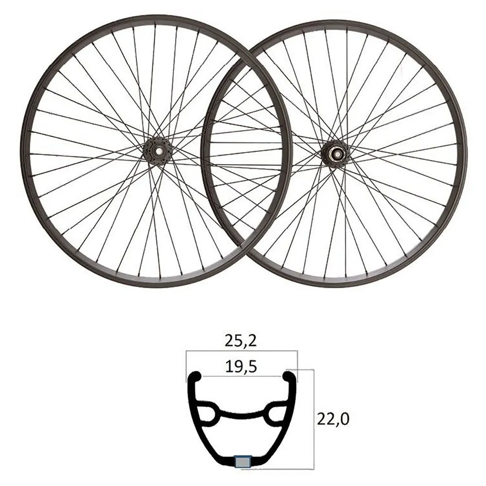 MVtek 700 6b Disc 9/10/11s Gravel-laufradsatz, Black, 12 x 100 / 12 x 142mm, Shimano/Sram HG MVtek 700 6b Disc 9/10/11s Gravel-laufradsatz, Black, 12 x 100 / 12 x 142mm, Shimano/Sram HG