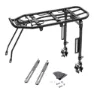 MVtek Adjustable Hinterer Gepäckträger, Black, 26-28"