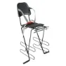 MVtek Classic Rigid Kindersitz Für Fahrrad Hinten, Black, Max 15kg
