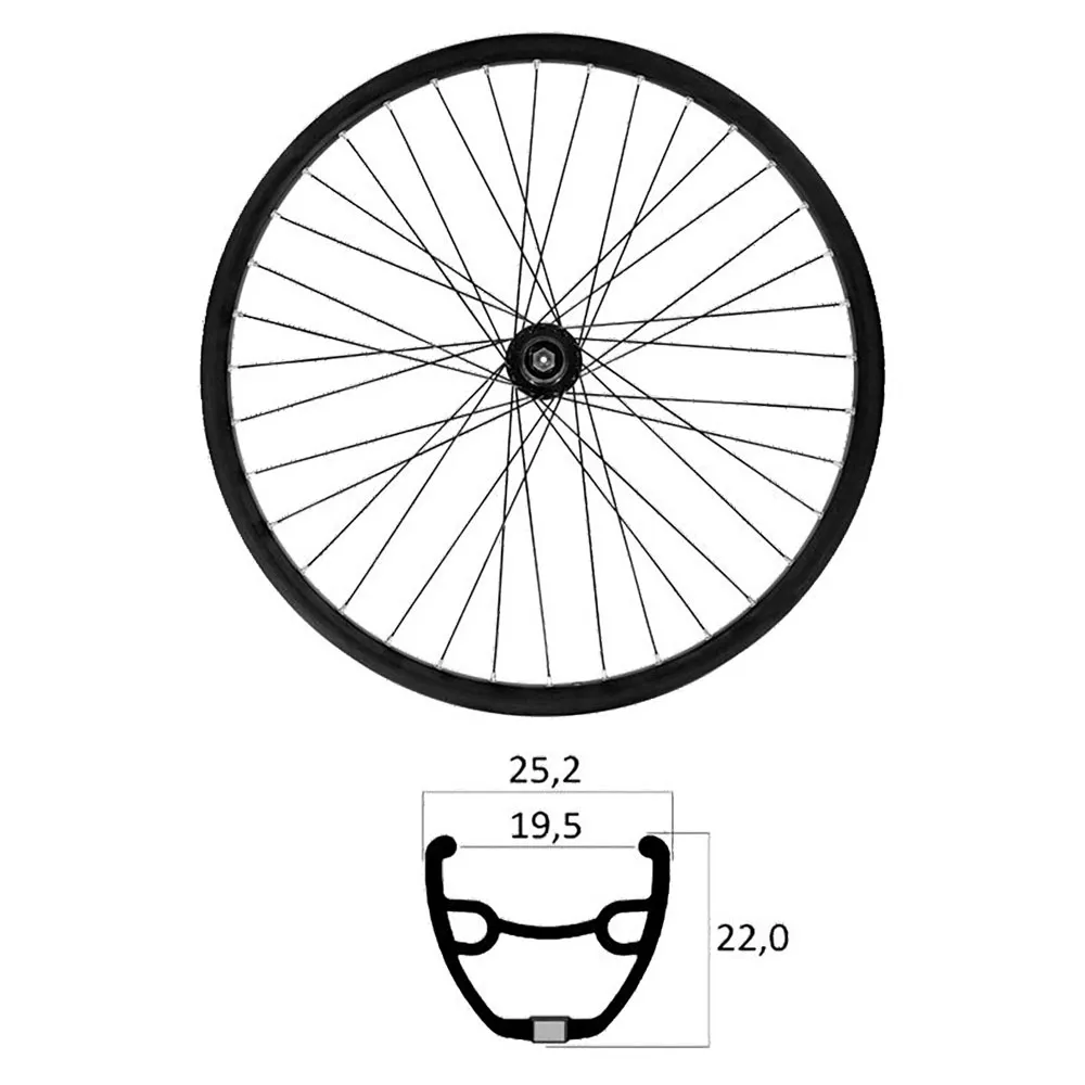 MVtek E-bike 29´´ 6b Disc Tubeless Mtb Vorderrad, Black, 9 x 100mm MVtek E-bike 29´´ 6b Disc Tubeless Mtb Vorderrad, Black, 9 x 100mm