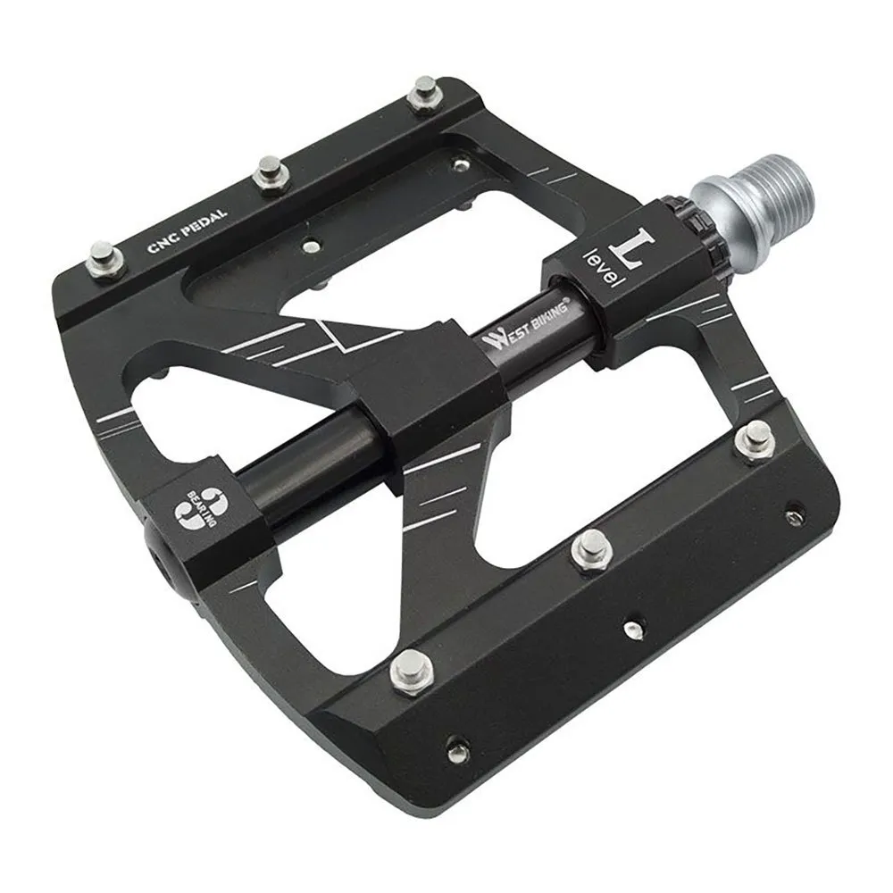 MVtek Flat Alloy Pedale, Black, One Size MVtek Flat Alloy Pedale, Black, One Size
