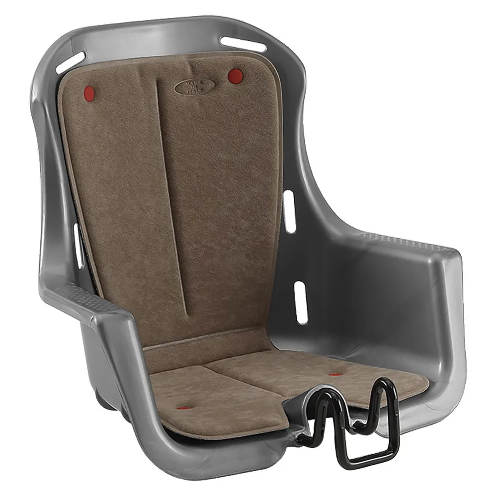 MVtek Luna Vorderer Kindersitz Für Fahrräder, Stuffed grey, Max 15kg MVtek Luna Vorderer Kindersitz Für Fahrräder, Stuffed grey, Max 15kg
