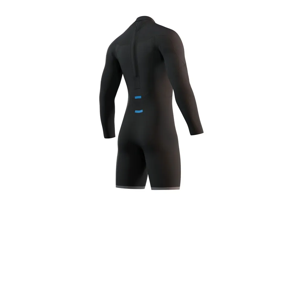 Mystic Longarm 3/2 Mm Bzip Flatlock Shorty female, Black, S Mystic Longarm 3/2 Mm Bzip Flatlock Shorty female, Black, S
