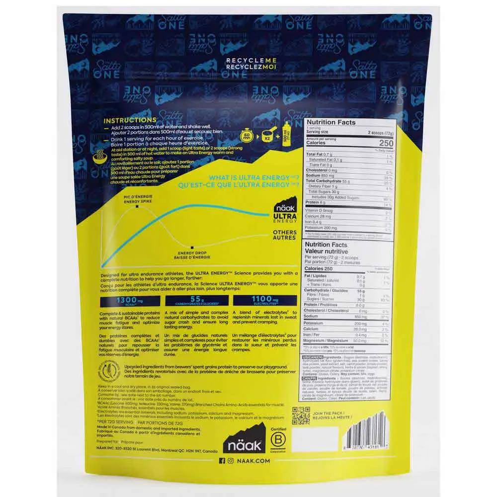 Näak Ultra Energy™ Salted Soup 720g Isotonisches Pulvergetränk, Salted caramel, One Size Näak Ultra Energy™ Salted Soup 720g Isotonisches Pulvergetränk, Salted caramel, One Size