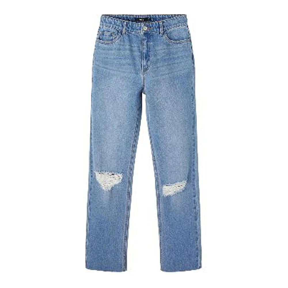 Name It Bizza Straight Dis Jeans Refurbished, Light blue denim, 13Y