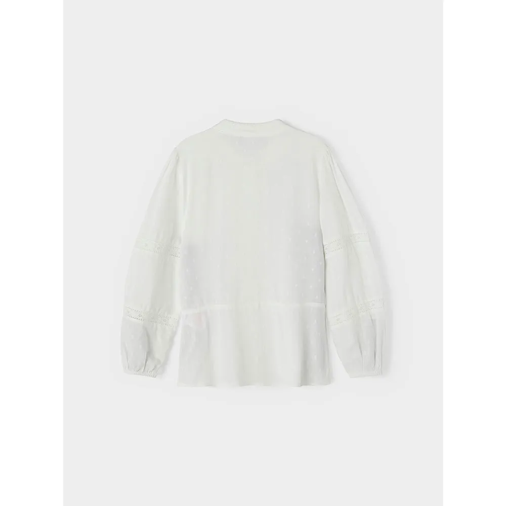 Name It Naride Langarmbluse, Snow white, 6Y Name It Naride Langarmbluse, Snow white, 6Y