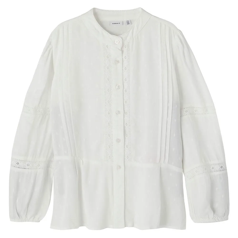 Name It Naride Langarmbluse, Snow white, 6Y Name It Naride Langarmbluse, Snow white, 6Y