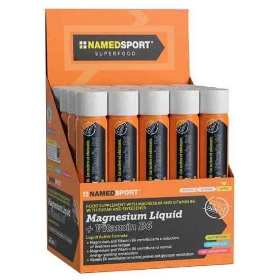 NAMEDSPORT B6 20x25ml Flüssiges Magnesium+vitamin, One size NAMEDSPORT B6 20x25ml Flüssiges Magnesium+vitamin, One size