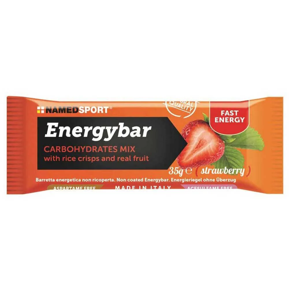NAMEDSPORT Kohlenhydratmischung Energie-riegel-box Erdbeere 35g 12 Einheiten, Strawberry, One Size NAMEDSPORT Kohlenhydratmischung Energie-riegel-box Erdbeere 35g 12 Einheiten, Strawberry, One Size
