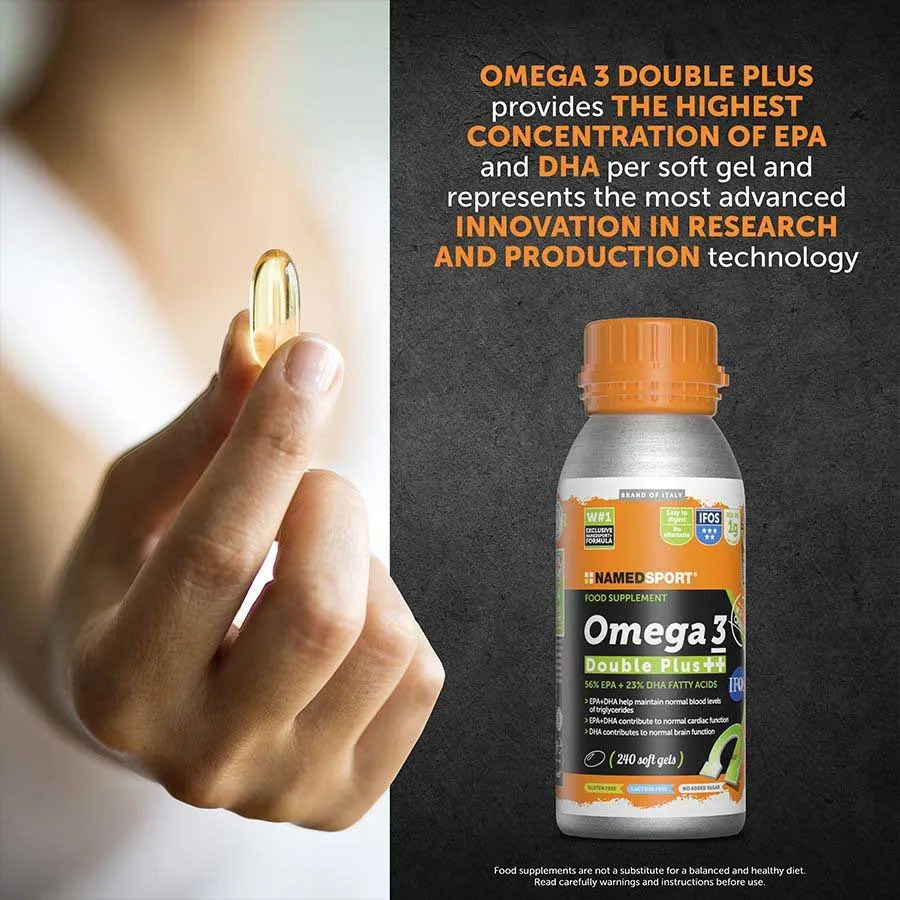 NAMEDSPORT Omega 3 ++ Schachtel Mit Energiegelen Neutraler Geschmack 240 Einheiten, Multicolor, One Size