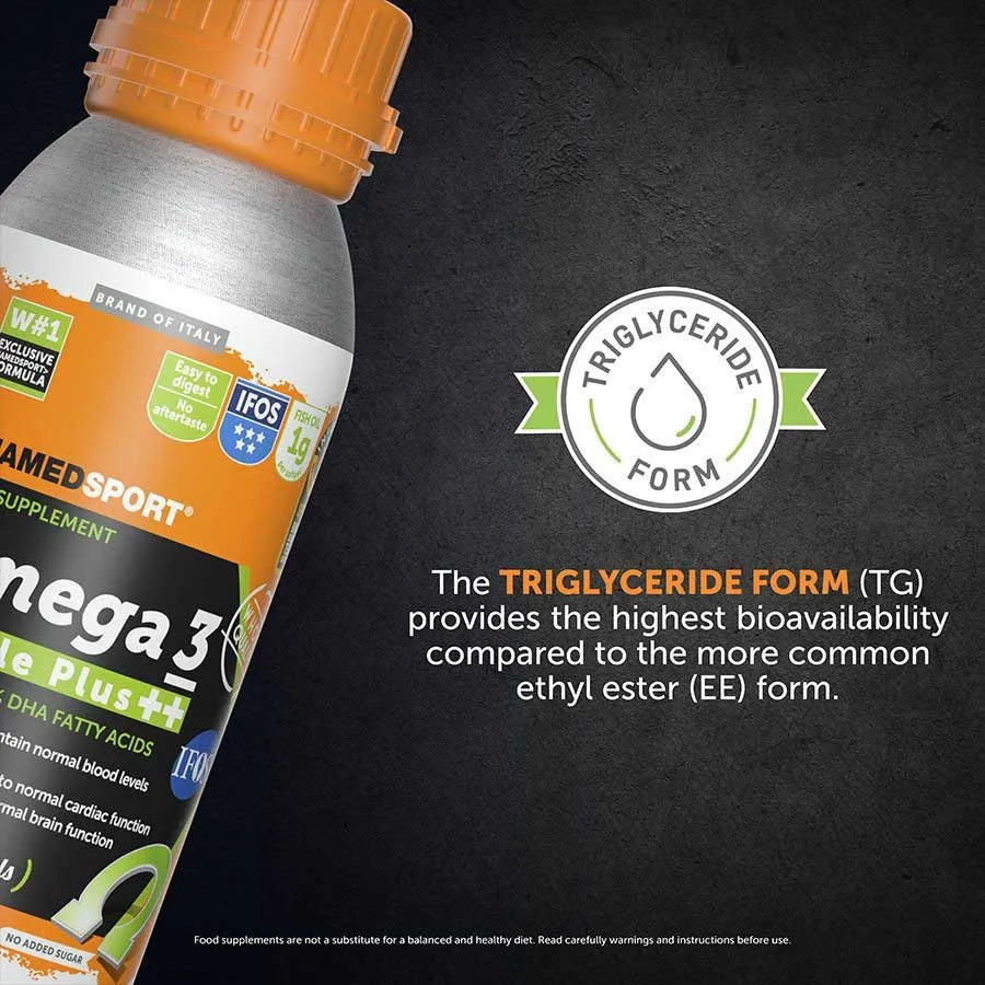 NAMEDSPORT Omega 3 ++ Schachtel Mit Energiegelen Neutraler Geschmack 240 Einheiten, Multicolor, One Size