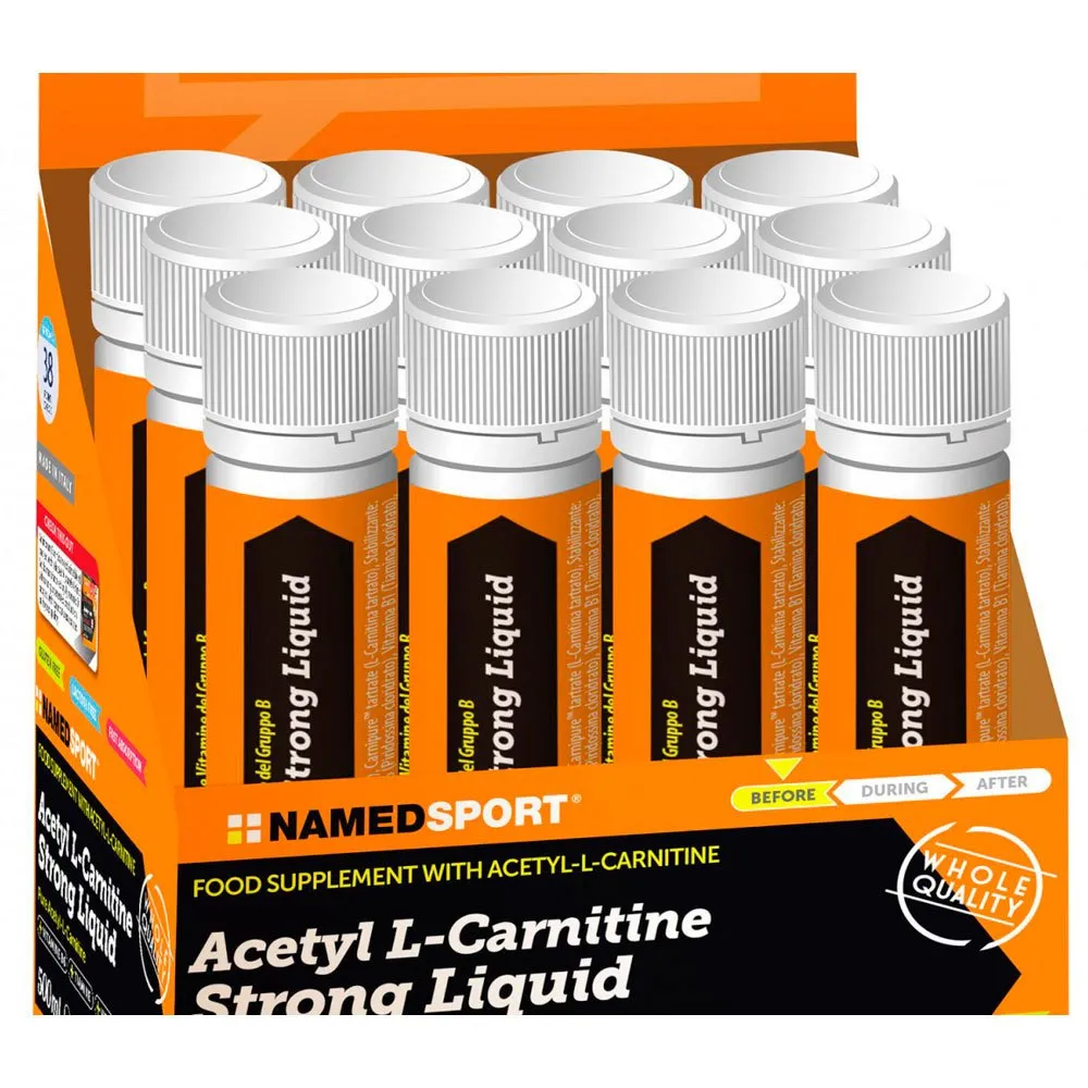 NAMEDSPORT Schachtel Mit Ampullen Mit Starkem Flüssigem Acetyl-l-carnitin Neutraler Geschmack 25ml 20 Einheiten Refurbished, Neutral, One Size NAMEDSPORT Schachtel Mit Ampullen Mit Starkem Flüssigem Acetyl-l-carnitin Neutraler Geschmack 25ml 20 Einheiten Refurbished, Neutral, One Size